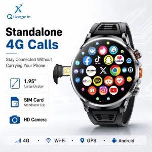 Nouveauté H18 4G Smart Watch With Sim Card Big Screen 3+32GB WIFI GPS Camera Tiktok YouTube Android IOS Montre Connectée