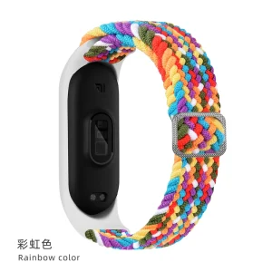 Nylon Braided Watch Strap for Xiaomi Mi Band 7 6 5 4 3 Replaceable Bracelet Smart Watch Band