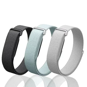 Nylon Loop Fastener Watch Strap Replacement Wristband Compatible with Fitbit Air Smart Watch Adjustable Sport Bracelet