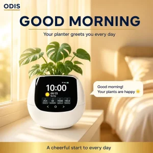 ODIS Smart Plant Care Monitor for Home Temperature, Humidity, and Light Sensor