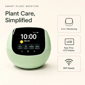 ODIS Smart Plant Sensor Price WiFi Plant Health Monitor LCD Display 4 in 1 for Indoor Plants Home Garden Bulk Order
