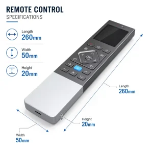 ODM Durable Metal Smart for Fixed Remote Controller Rechargeable Battery for Home Theater One to Multi Control JCXK Custom