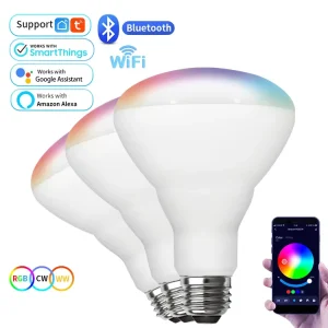 OEM/ODM E27 17W 230V 1600 lm 2700K–6500K Dimmable RGBCW LED Bulb, Household Globe Bulb, App-Controlled Smart Wireless LED Bulb