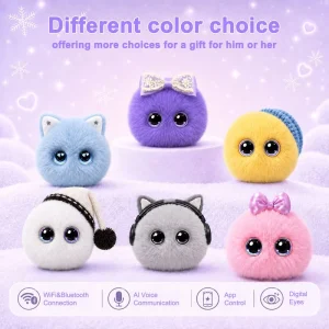 ODM OEM Plush AI Robot Toy Interactive Talking Stuffed Cat Chatbot Companion Kids Smart Pet Custom AI Companion Pet AI Pendant