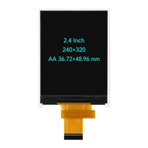 OEM 2.4 Inch TFT LCD Display Module 240×320 IPS Full View 22 Pin FPC Industrial Automation Controller 400cd m Brightness