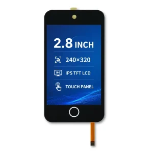 OEM 2.8 Inch TFT LCD Touch Screen Module 240×320 IPS Display Smart Kitchen Appliance 230cd/m Brightness Touch Key Ring Panel