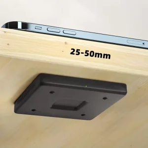 OEM 50 mm Maximum Charging Distance Through-Desk Wireless Phone Charger, Hidden Wireless Charger