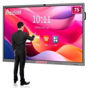 OEM 75 Inch LCD Digital Display Infrared Touch Screen Classroom Interactive Smart Board Whiteboard for Teaching Meetings