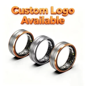 OEM Custom Smart Ring Stainless Steel 316 Waterproof Wearable Fitness Tracker Ring with Custom Logo Printing