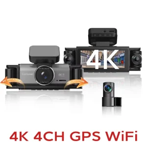 OEM Factory 4K Dashcam 4CH Car Video Recorder WiFi GPS Smart Driving Camera Dashcam Para Coche 4k Dashcam 4k Car Dash Camera