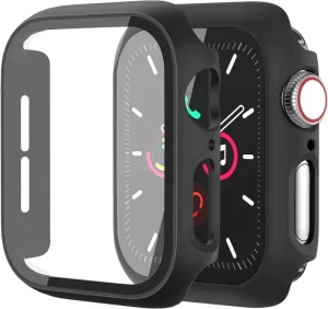 OEM Factory Custom 2.5D Watch Case for Apple Watch Series 12 Full Cover 2 in 1 Case Protector for Smart Watch 42mm 46mm for S12
