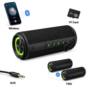 OEM Factory Smart EQ Control TWS Soundbar Desktop Ambient Light up Rhythm Music System Business Gift