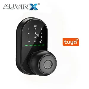 OEM Fingerprint Smart Knob Indoor Lock for Home Password Keyless Card Bedroom Tuya BT APP Control Digital Deadbolt Lock
