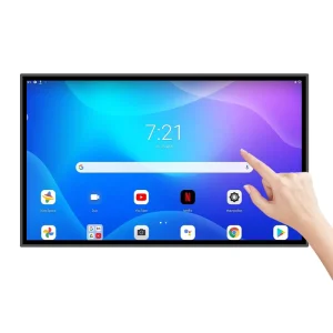OEM High Brightness Wall Mounted 32 Inch All In One IR Touch Screen PC Computer with Dual LAN Port Elevator Airport Education