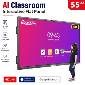 OEM Interactive Flat Panel Smart Board 55 65 75 86 Inch Touch Screen Whiteboard for Education and Business Collaboration