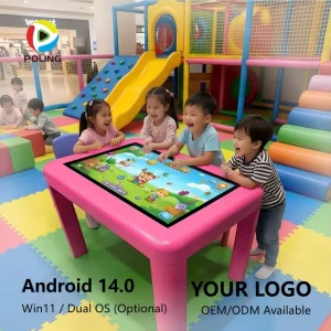OEM Interactive Touch Screen Table 4K 40 Point Touch Fast Response Smart Table Factory Supply with Custom Options