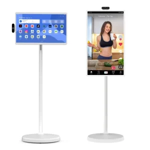 OEM Mobile Stand Portable Smart Tv Touch Screen 24 Inch in Cell Android 13 Interactive Touch Screen Display Rollable Tv