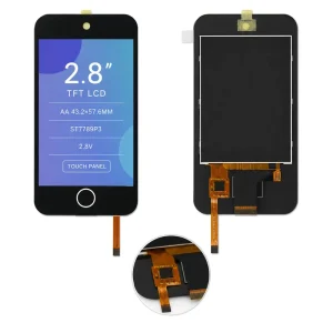 OEM ODM 2.8 Inch IPS TFT LCD Touch Screen Module 240×320 230cd/m Brightness Compact Display Handheld Device ST7789P3 Driver IC