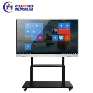 OEM ODM 20 Point Touch Screen Conference All in One Machine 4K Android Windows Dual System Smart Whiteboard Display for Business