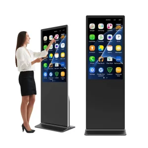 OEM ODM 32 43 55 65 75 Inch Indoor Standing Advertising Screendigital Interactive Kiosk Touch Screen Interactive Monitor