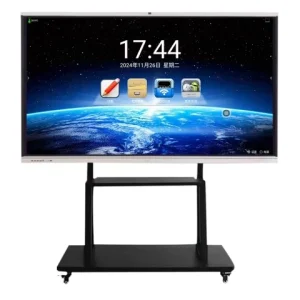 OEM ODM 4K Android OPS 65 75 Inch Interactive Display Smart Board 40 Point Touch Screen Monitor Intel Core CPU Aluminum Frame
