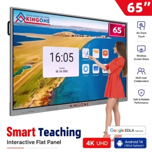 OEM ODM 4K HD 65 Inch Touch Screen Interactive Whiteboard Smart LCD Panel for School Teaching and Office Training