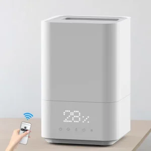 OEM ODM 5L White 100 Degree Heating Remote Control Smart Electric Ultrasonic Humidifier Cool Warm Mist For Home Bedroom