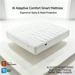 OEM ODM AI Smart Adjustable Mattress Airbag Pressure Relief Spine Support Sleep Monitoring Tuya Smart Bed System