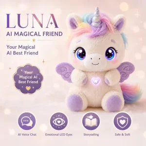 OEM ODM AI Unicorn Plush Toy Factory Direct, Custom Logo Voice Packaging for Global Retailers and FBA Sellers
