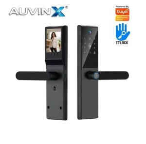OEM ODM Cerradura Inteligente Visual Intercom WiFi Fingerprint Card Key Smart Lock for Private Label Brands