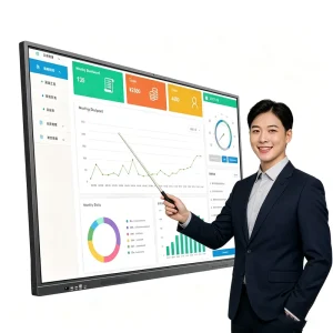 OEM ODM China Factory 55 65 75 86 98 Inch 4K Google EDLA Smart Teaching Board AI Interactive Whiteboards