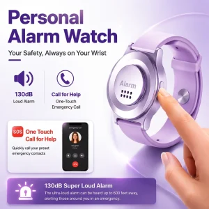 OEM ODM Elderly Smart Bracelet Personal Safety Alarm Wristband with SOS Button Vibration Wrist Strap Wearable Device