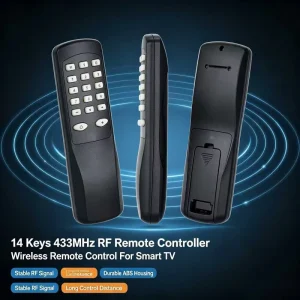 OEM ODM Factory 14 Keys 433MHz RF Wireless Remote Controller Custom Shell Keypad for Smart TV Android TV Box Customized Design