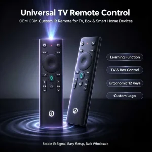 OEM ODM Factory 17 Keys Voice Smart TV Remote Control ABS Plastic Wireless Voice Remote Controller for Android TV