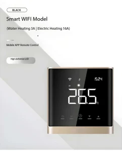 OEM ODM Flexible Smart Digital Thermostat HVAC Systems Modern Dual Sensor Floor Heating Programmable Bedroom Hospital Use 1 Year