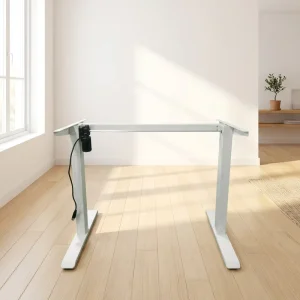 OEM ODM Single Motor Computer Standing Table Frame Ergonomic Smart Electric Height Adjustable Sit Stand Motorized Desk