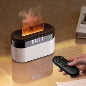 OEM ODM Ultrasonic Air Humidifier Aroma Diffuser Clock 7 Color Changing LED Night Light USB Powered for Home Office Hotel Gift