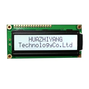 OEM ODM Yellow Green Blue Black 16×2 Monochrome STN 3.3V 5V 1602 Character LCD Display