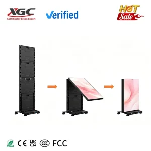 OEM P1.538 600CD HDR10 High Brightness LED Mirror Poster Digital Poster Screen for Clothing Store Fashion Brand Image Promotion