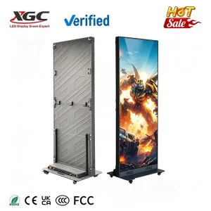 OEM P1.538 Vertical LED Poster Screen, HDR10 Digital Advertising Display for Airport & Railway Station, 2-Year Warranty