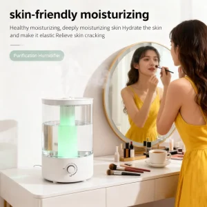 OEM Portable Ultrasonic Humidifier Humidistat Control Aromatherapy 5L Capacity <38dB Quiet Operation Household Commercial Hotel