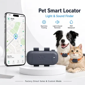 OEM Real Time GPS GSM WiFi Smart Bluetooth Waterproof Anti Shock Pet Tracker Long Battery Life PC Compatible Factory Direct Sale