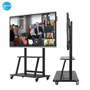 OEM School Education LED Android Interactive Flat Panel 65 Inch Capacitive Touch Whiteboard 4K Resolution 1 Year Warranty