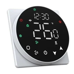 OEM Smart Home Tuya Wireless Fan Coil Thermostat Hvac Fan Coil Smart Under Floor Digital Fan Coil Thermostat Remote Control