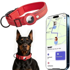 OEM Smart Pet Tracker Collar Works with Apple Find My IOS Android Find Hub Waterproof Anti Lost GPS Dog Cat Locator