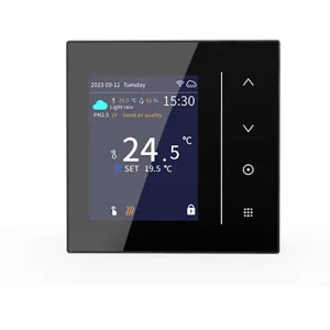 OEM Smart WiFi Tuya ZIGBEE Programmable Thermostat for Hotel Room & Floor Heating Modern Touch Screen LCD Rotary 110V 240V
