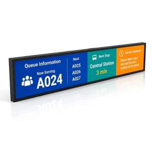 OEM Stretched Bar LCD Display Digital Shelf Edge Strip Screen Monitor Android Panel Sign Ultra Wide Shop Advertising Signage IPS