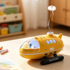 OEM Submarine Jellyfish Mist Aroma Diffuser 250ml Smart Timer Ultrasonic Essential Oil Humidifier for Home with Night Light