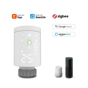 OEM TRV Wireless Smart Thermostatic Radiator Valve Digital Display Zigbee Thermostat Thermostatic Mixing for Home Use Made PC