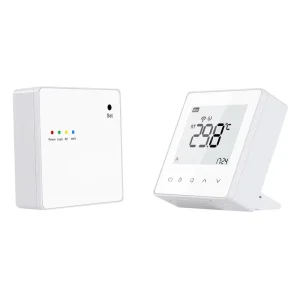 OEM Tuya Smart RF868 WiFi Radiator Thermostat Receiver Kit for Gas Boiler Heating Temperature Controller USB-C/Battery Powered